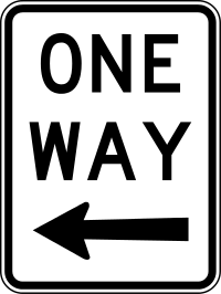 One Way Street Sign
